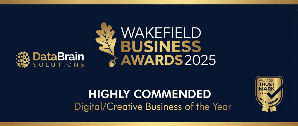 Wakefield Business Awards 2025, highly commended for Digital/Creative Business of the Year